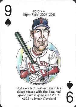 2012 Hero Decks Boston Red Sox Baseball Heroes Playing Cards #9♠ J.D. Drew Front