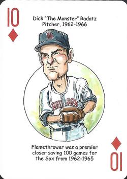 2012 Hero Decks Boston Red Sox Baseball Heroes Playing Cards #10♦ Dick Radatz Front