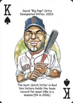 2012 Hero Decks Boston Red Sox Baseball Heroes Playing Cards #K♠ David Ortiz Front