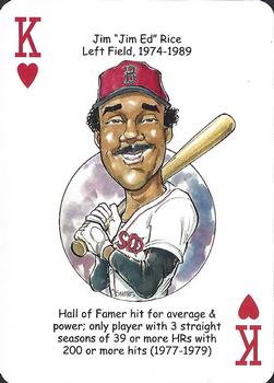 2012 Hero Decks Boston Red Sox Baseball Heroes Playing Cards #K♥ Jim Rice Front