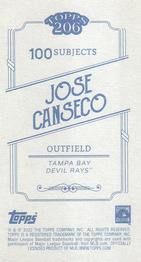 2022 Topps 206 #NNO Jose Canseco Back