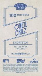 2022 Topps 206 #NNO Oneil Cruz Back