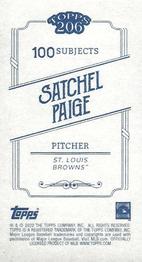 2022 Topps 206 #NNO Satchel Paige Back