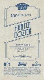 2022 Topps 206 #NNO Hunter Dozier Back