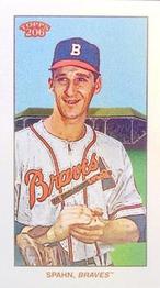 2022 Topps 206 - Sweet Caporal Back #NNO Warren Spahn Front
