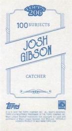 2022 Topps 206 - Wood Paper Stock #NNO Josh Gibson Back