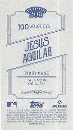 2022 Topps 206 - Wood Paper Stock #NNO Jesus Aguilar Back
