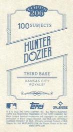 2022 Topps 206 - Wood Paper Stock #NNO Hunter Dozier Back