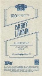 2022 Topps 206 - Wood Paper Stock #NNO Barry Larkin Back