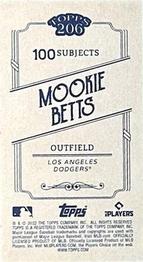 2022 Topps 206 - Wood Paper Stock #NNO Mookie Betts Back