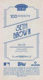 2022 Topps 206 - Wood Paper Stock #NNO Seth Brown Back