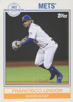 2022 Topps 582 Montgomery Club Set 4 #10 Francisco Lindor Front