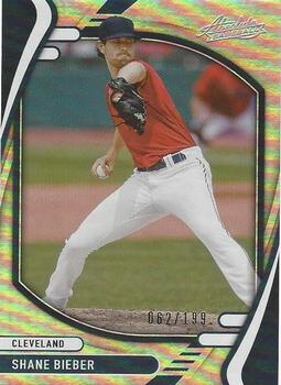 2022 Panini Absolute - Holo Silver #63 Shane Bieber Front