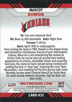 2022 Choice Indianapolis Indians #32 Rowdie Back
