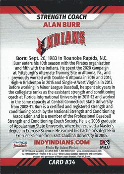 2022 Choice Indianapolis Indians #34 Alan Burr Back