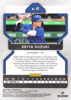 2022 Panini Prizm #46 Seiya Suzuki Back