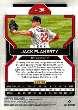 2022 Panini Prizm #206 Jack Flaherty Back