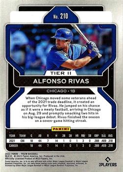 2022 Panini Prizm #210 Alfonso Rivas Back