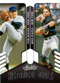 2022 Panini Absolute - Historical Duals Retail #HD-TM Mike Piazza / Tom Seaver Front