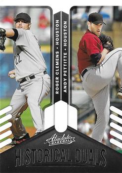 2022 Panini Absolute - Historical Duals Retail #HD-RA Andy Pettitte / Roger Clemens Front