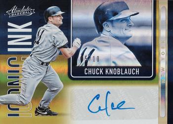 2022 Panini Absolute - Iconic Ink Spectrum Gold #II-CK Chuck Knoblauch Front