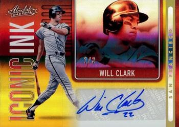 2022 Panini Absolute - Iconic Ink Spectrum Gold #II-WC Will Clark Front