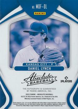 2022 Panini Absolute - Marks of Fame #MOF-DL Daniel Lynch Back