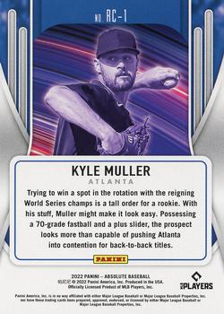 2022 Panini Absolute - Rookie Class Retail Green #RC-1 Kyle Muller Back