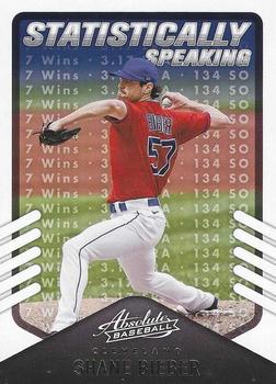 2022 Panini Absolute - Statistically Speaking Retail #SS-12 Shane Bieber Front