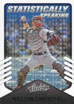 2022 Panini Absolute - Statistically Speaking Retail Green #SS-15 Willson Contreras Front