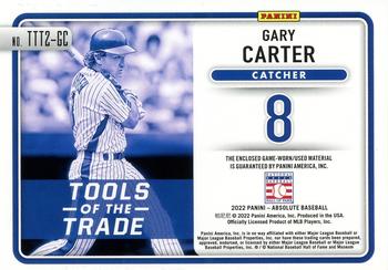 2022 Panini Absolute - Tools of the Trade 2 Swatch #TTT2-GC Gary Carter Back