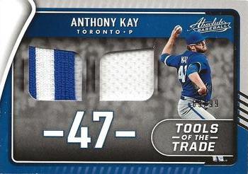 2022 Panini Absolute - Tools of the Trade 2 Swatch Retail #TTT2-AN Anthony Kay Front