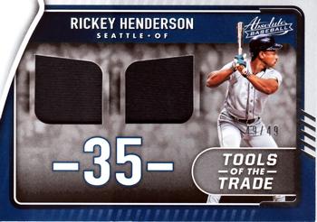 2022 Panini Absolute - Tools of the Trade 2 Swatch Retail #TTT2-RH Rickey Henderson Front