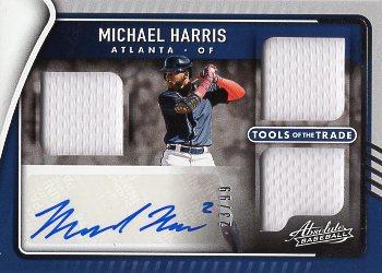 2022 Panini Absolute - Tools of the Trade 3 Swatch Signatures Retail #TT3S-MH Michael Harris Front