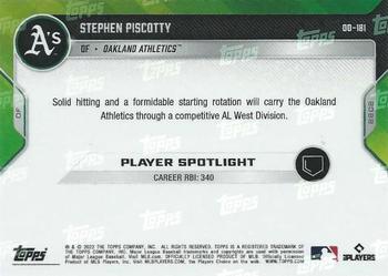 2022 Topps Now Road to Opening Day Oakland Athletics - Orange #OD-181 Stephen Piscotty Back