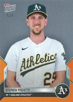 2022 Topps Now Road to Opening Day Oakland Athletics - Orange #OD-181 Stephen Piscotty Front