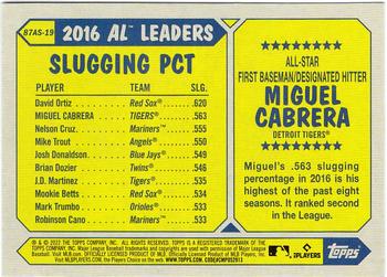2022 Topps - 1987 Topps Baseball 35th Anniversary All-Stars Blue #87AS-19 Miguel Cabrera Back