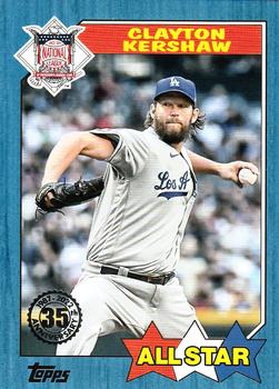 2022 Topps - 1987 Topps Baseball 35th Anniversary All-Stars Blue #87AS-30 Clayton Kershaw Front