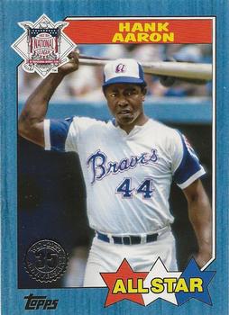 2022 Topps - 1987 Topps Baseball 35th Anniversary All-Stars Blue #87AS-49 Hank Aaron Front