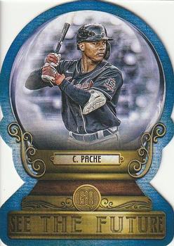 2022 Topps Gypsy Queen - Crystal Gazing Die Cut Blue #CG-20 Cristian Pache Front