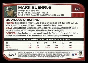 2017 Bowman - Bowman Buybacks 2008 Bowman Stamped Silver #82 Mark Buehrle Back