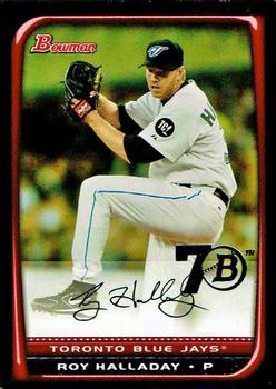 2017 Bowman - Bowman Buybacks 2008 Bowman Stamped Silver #135 Roy Halladay Front