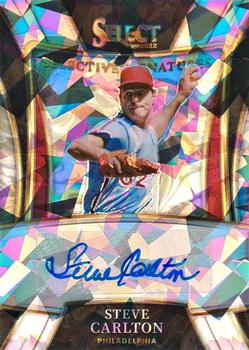 2022 Panini Select - Selective Signatures Cracked Ice #SS-SC Steve Carlton Front