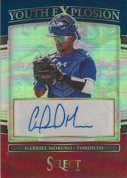 2022 Panini Select - Youth Explosion Signatures Tri-Color #YES-GM Gabriel Moreno Front