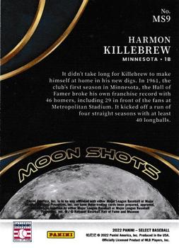 2022 Panini Select - Moon Shots #MS9 Harmon Killebrew Back