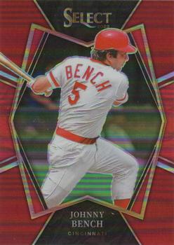 2022 Panini Select - Red #125 Johnny Bench Front