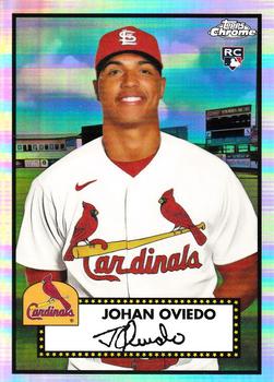 2021 Topps Chrome Platinum Anniversary - Refractor #89 Johan Oviedo Front