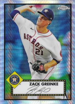 2021 Topps Chrome Platinum Anniversary - Prism Refractor #179 Zack Greinke Front