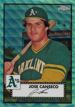 2021 Topps Chrome Platinum Anniversary - Aqua Wave Refractor #579 Jose Canseco Front