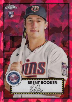 2021 Topps Chrome Platinum Anniversary - Red Atomic Refractor #65 Brent Rooker Front